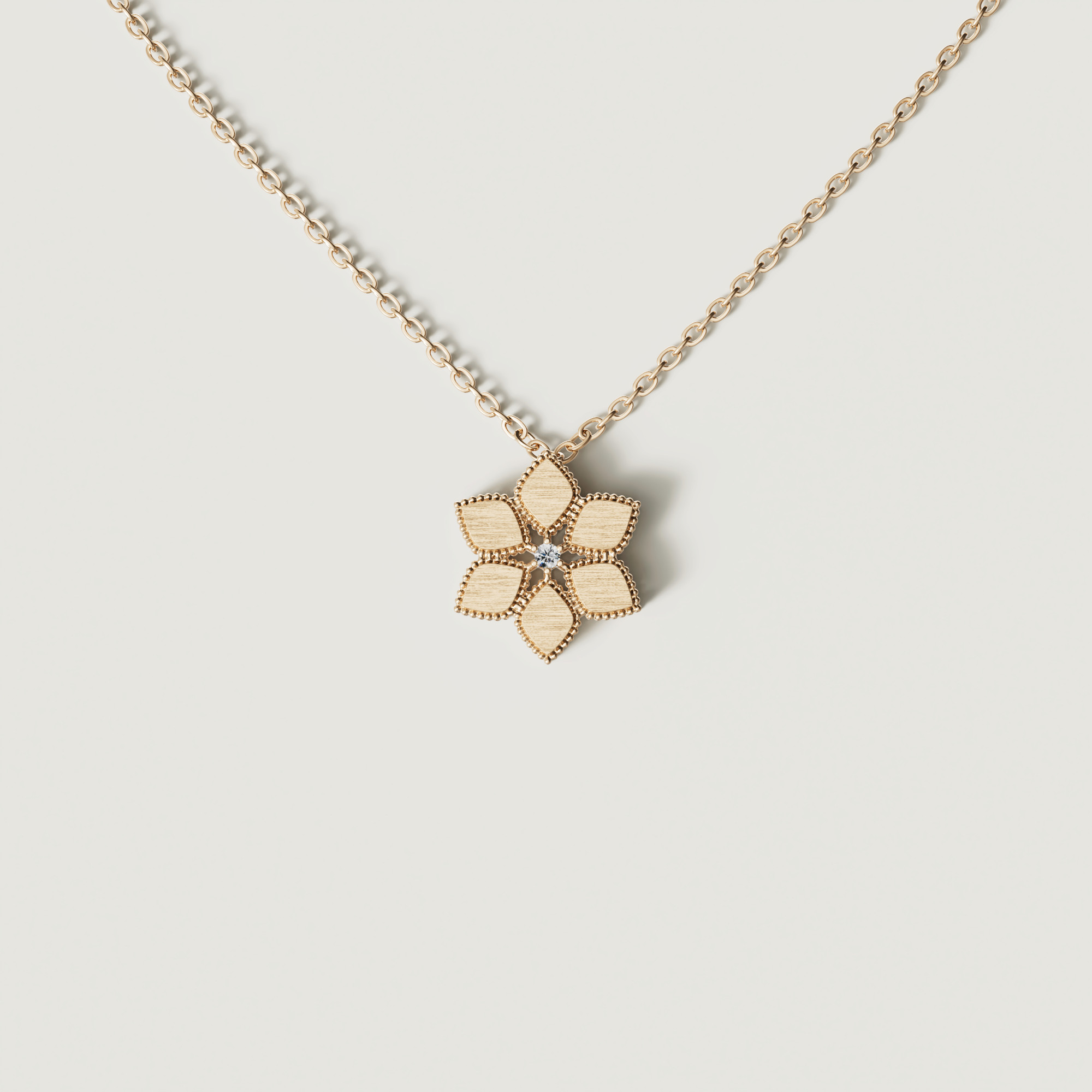 Stella D'Oro 18K Yellow Gold Diamond Necklace
