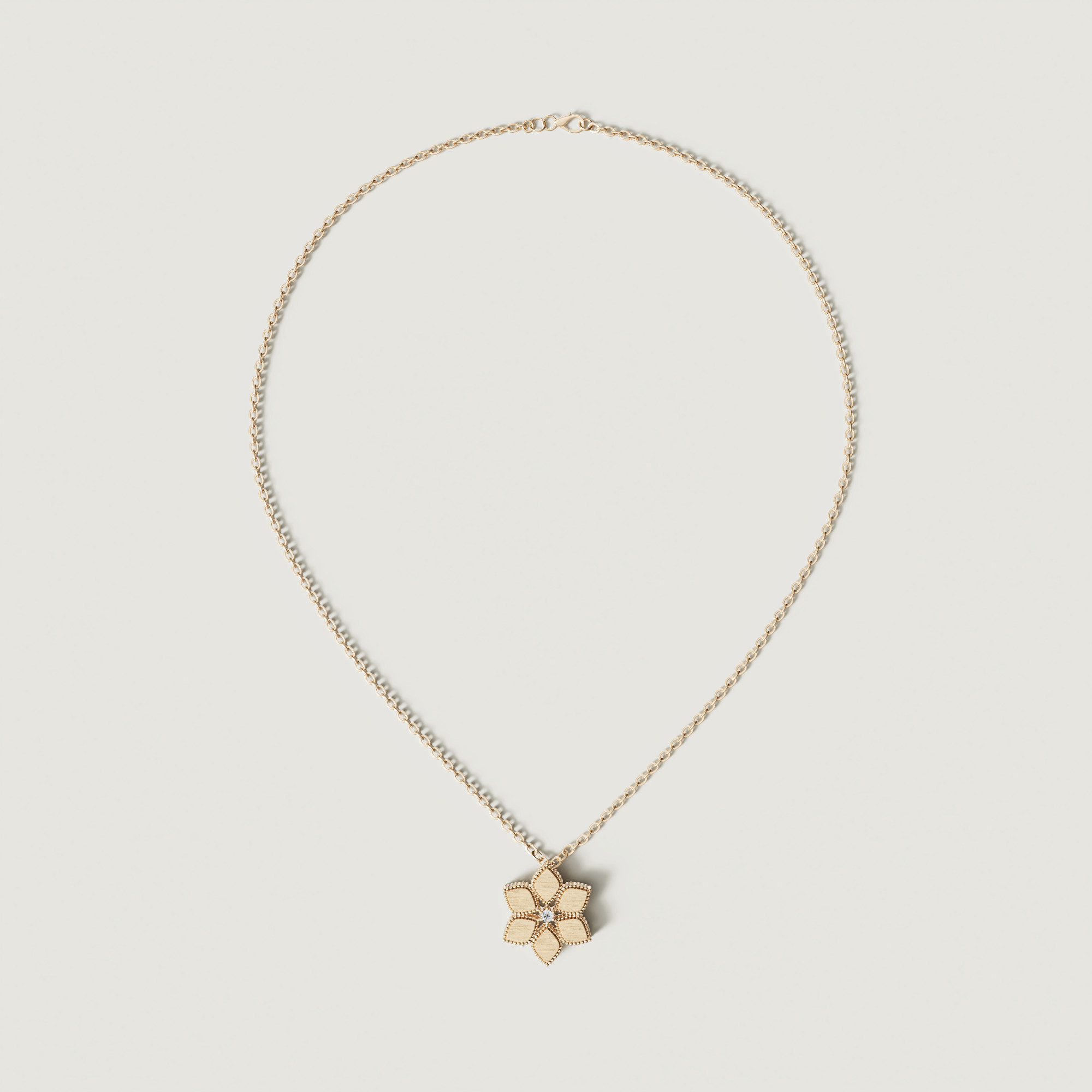 Stella D'Oro 18K Yellow Gold Diamond Necklace