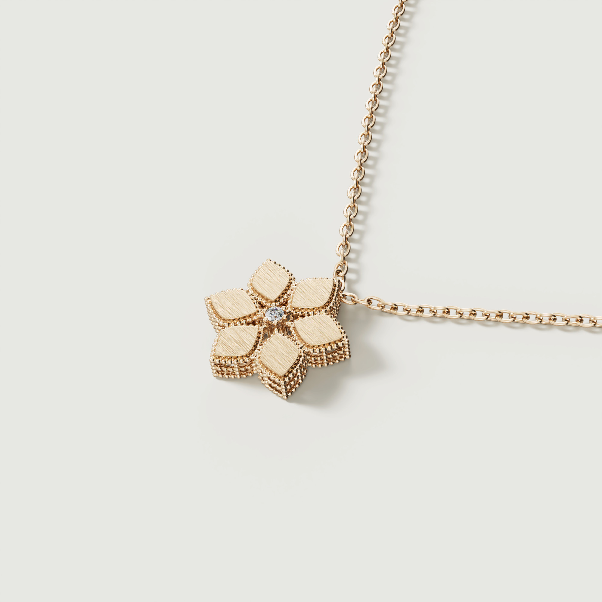 Stella D'Oro 18K Yellow Gold Diamond Necklace