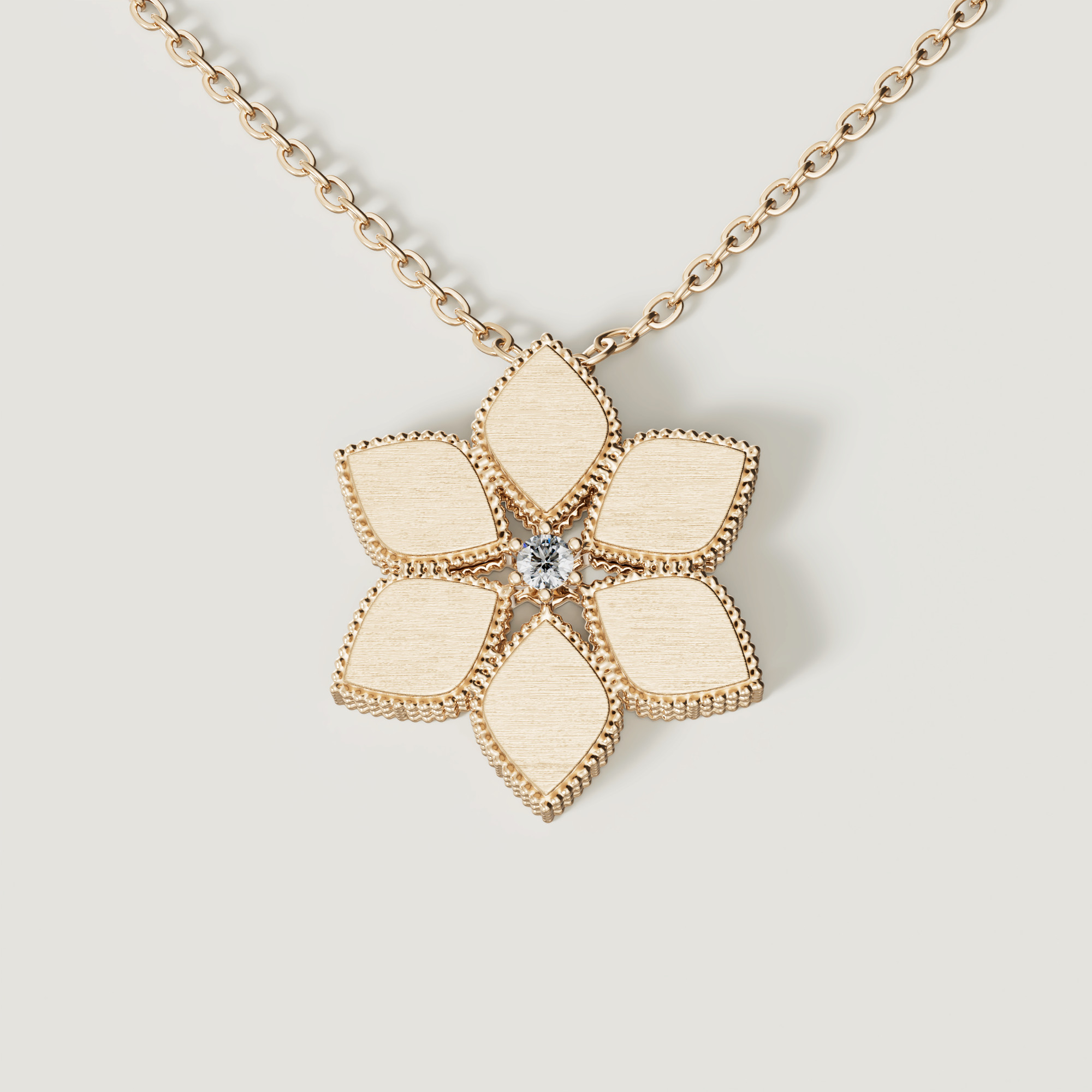 Stella D'Oro 18K Yellow Gold Diamond Necklace