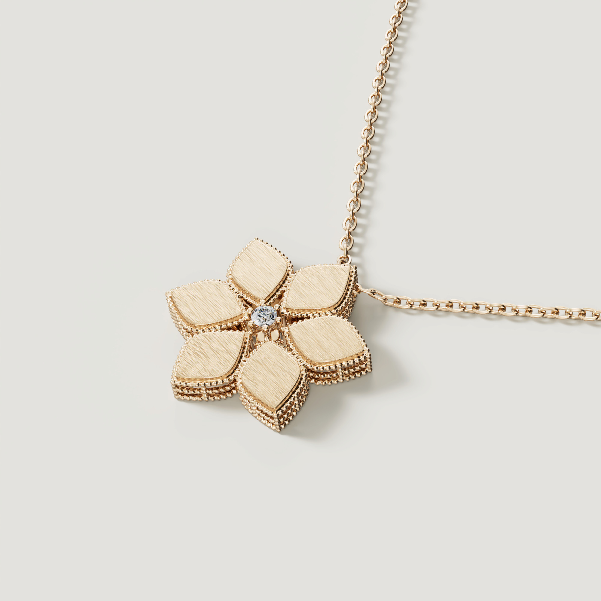 Stella D'Oro 18K Yellow Gold Diamond Necklace