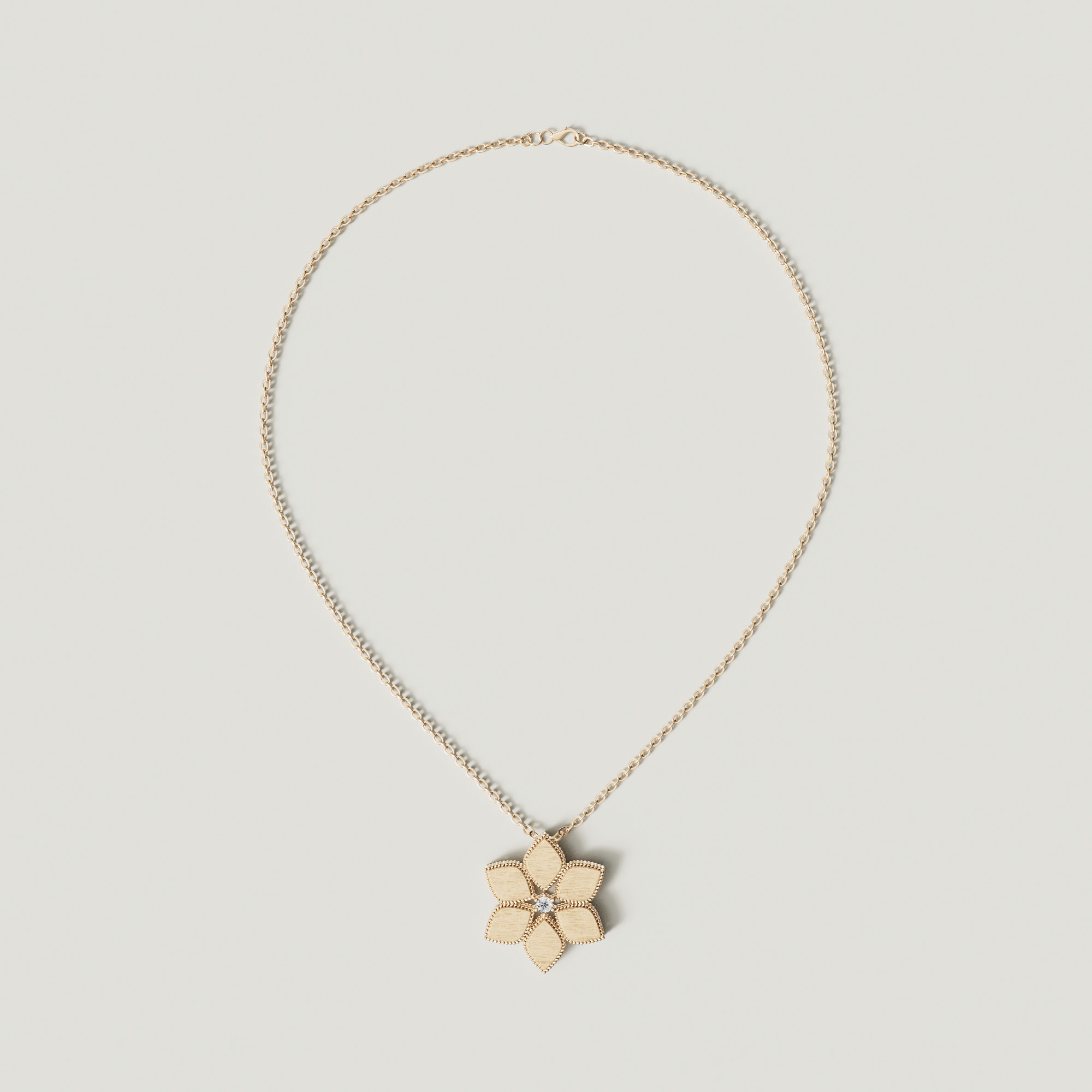 Stella D'Oro 18K Yellow Gold Diamond Necklace