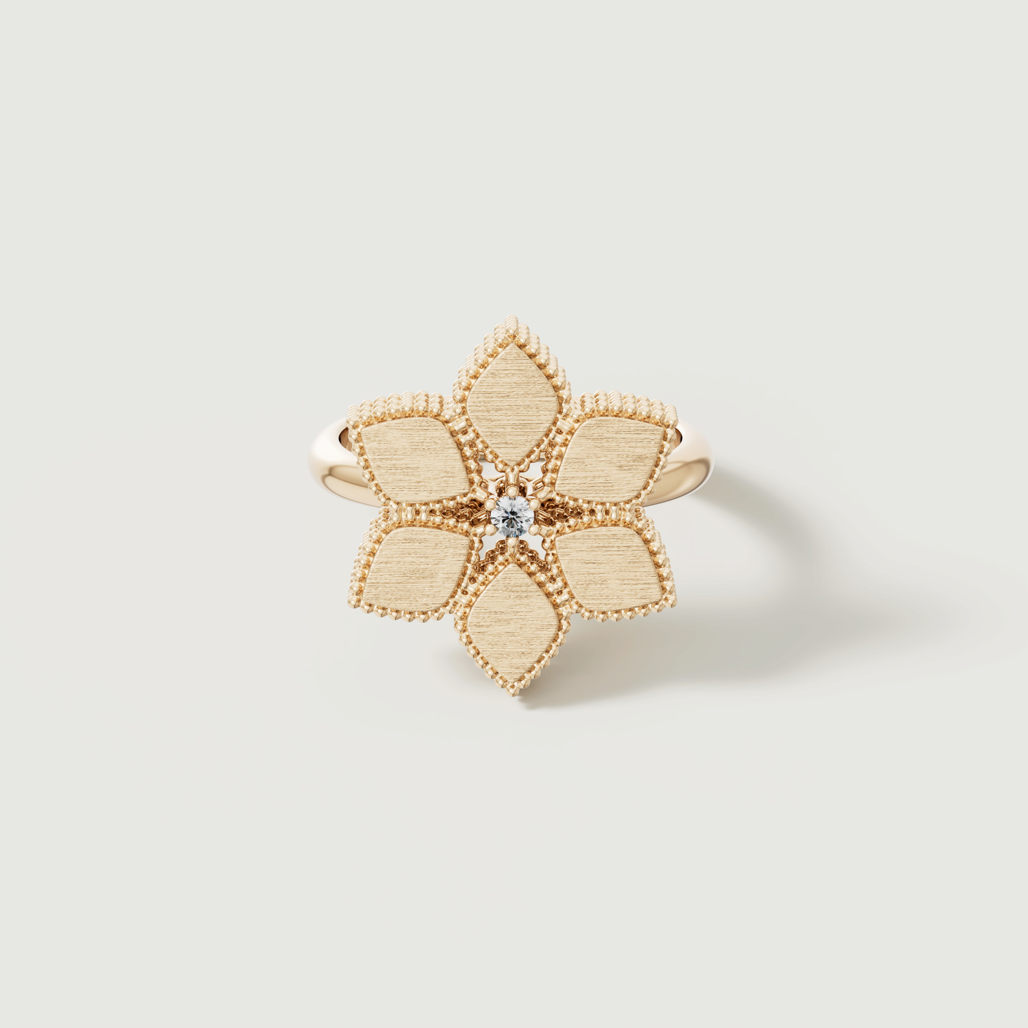 Stella D'Oro 18K Yellow Gold Diamond Ring