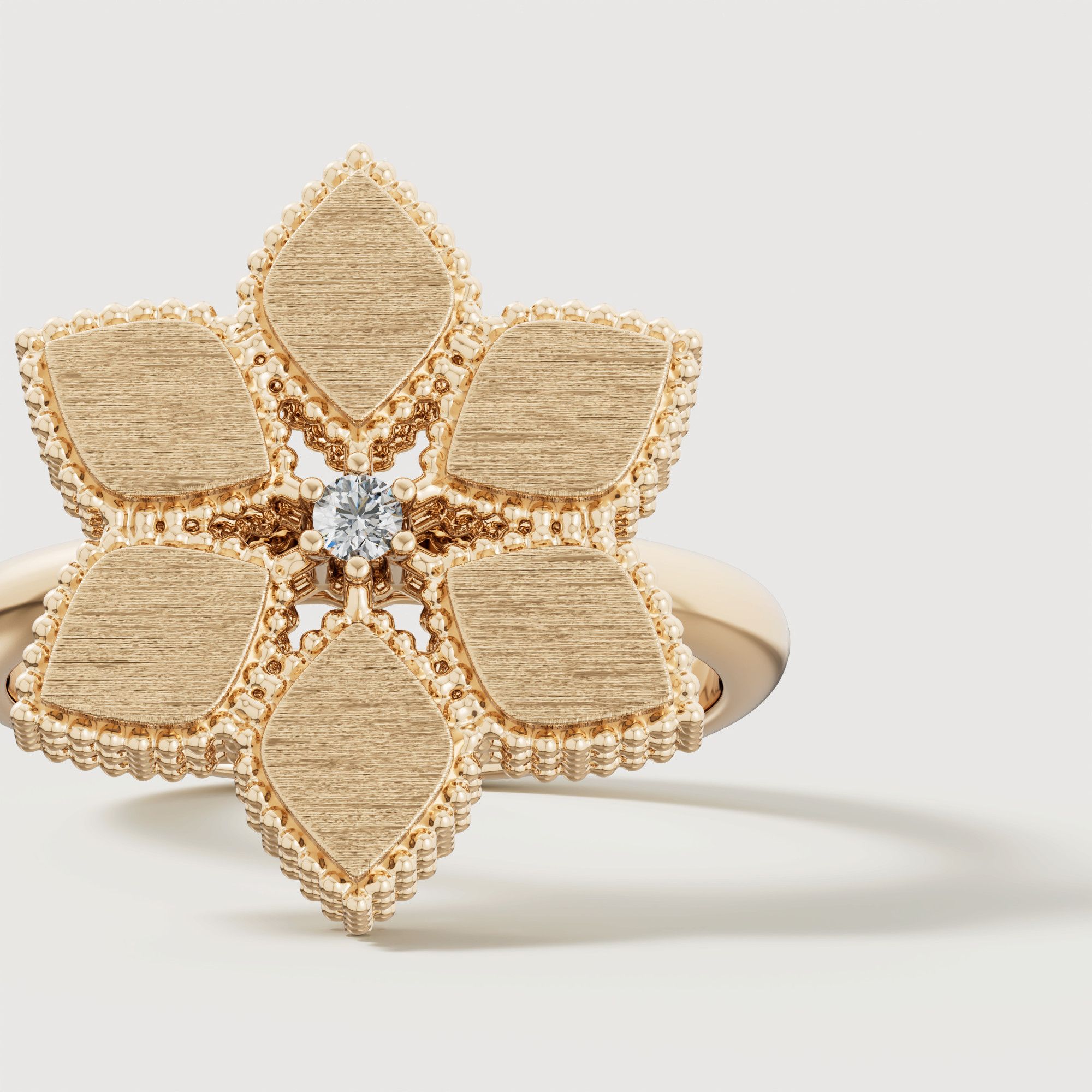 Stella D'Oro 18K Yellow Gold Diamond Ring
