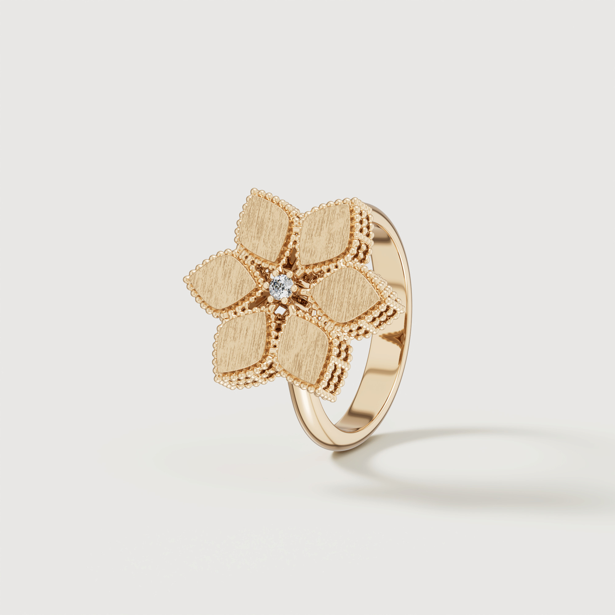 Stella D'Oro 18K Yellow Gold Diamond Ring