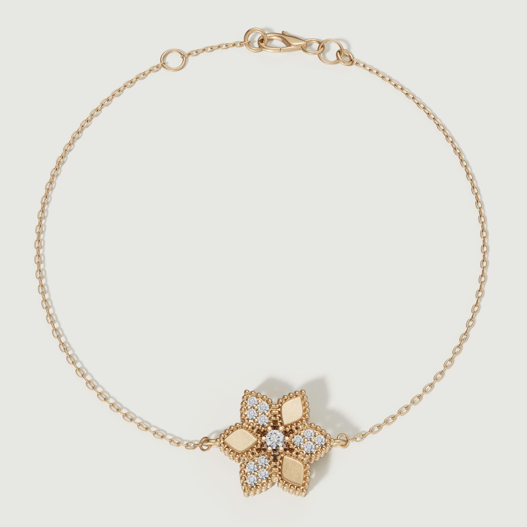 Stella D'oro 18k Yellow Gold Diamond Bracelet