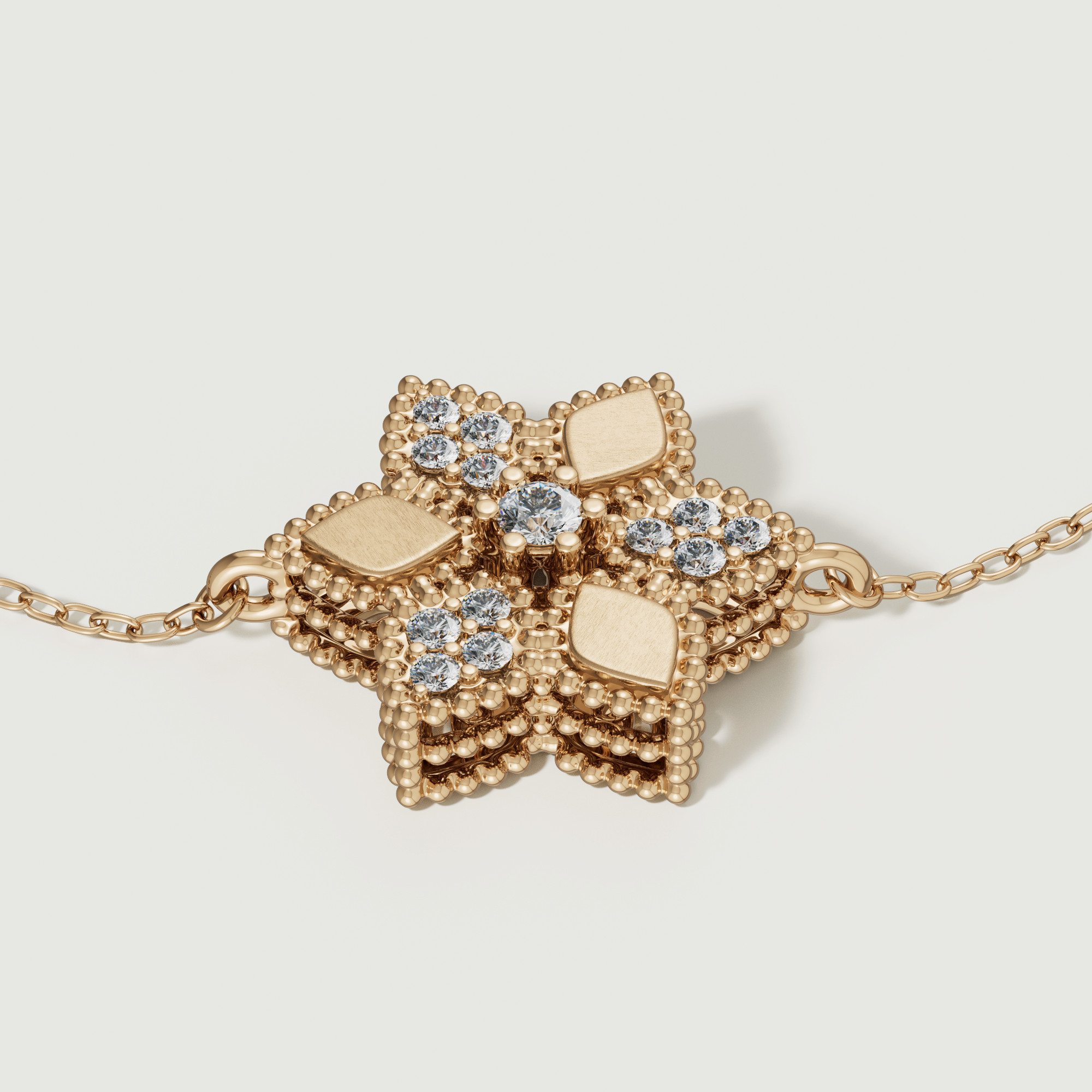 Stella D'oro 18k Yellow Gold Diamond Bracelet