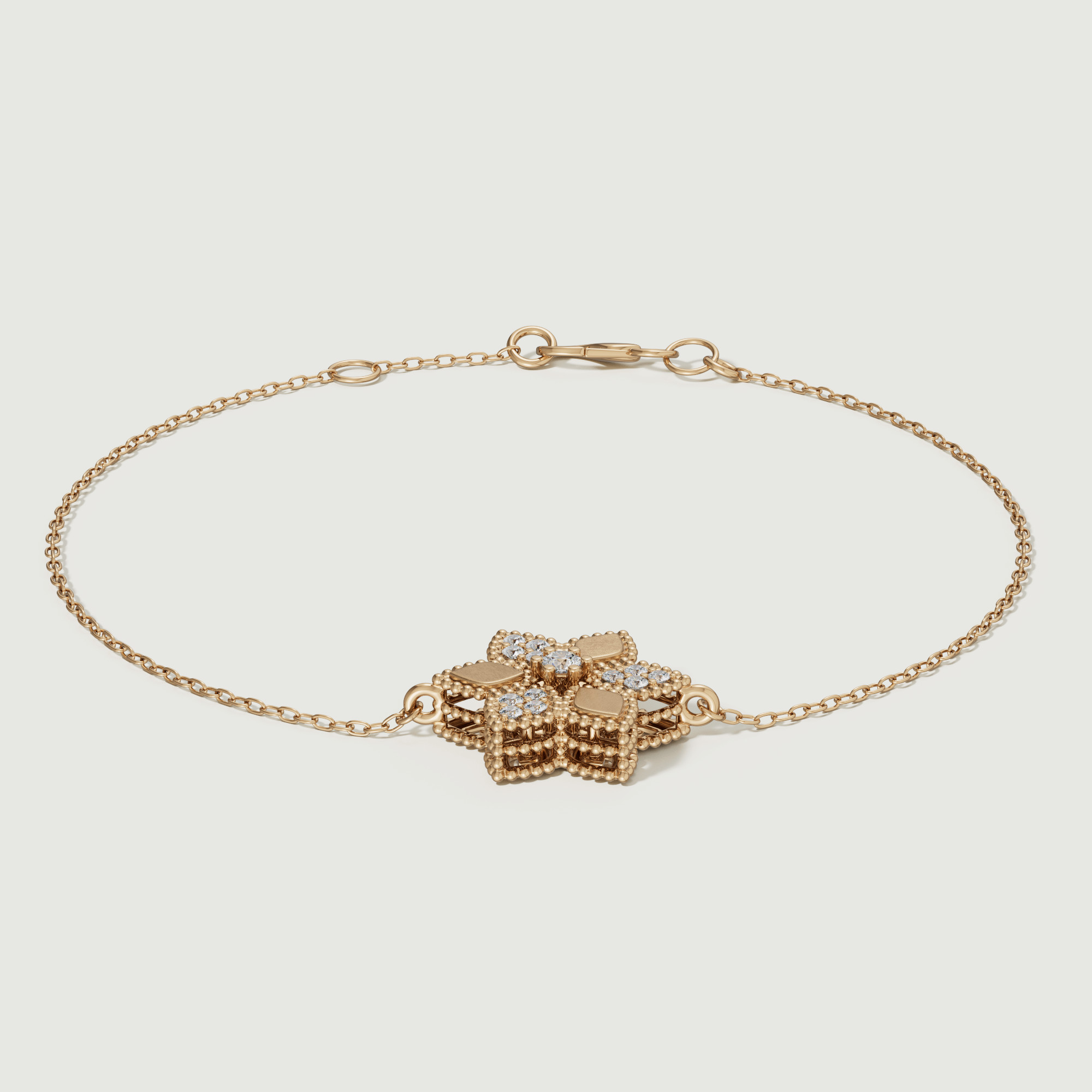 Stella D'oro 18k Yellow Gold Diamond Bracelet