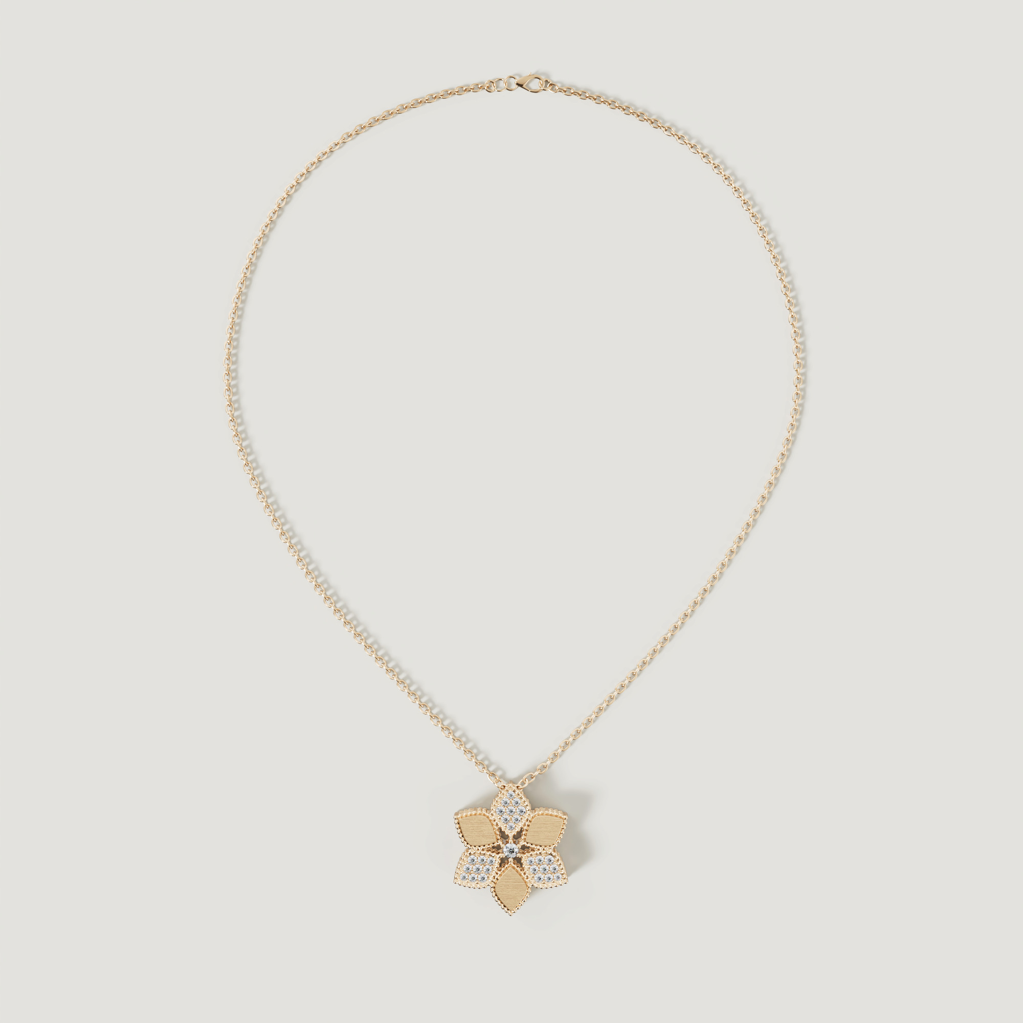 Stella D'oro 18k Yellow Gold Diamond Necklace