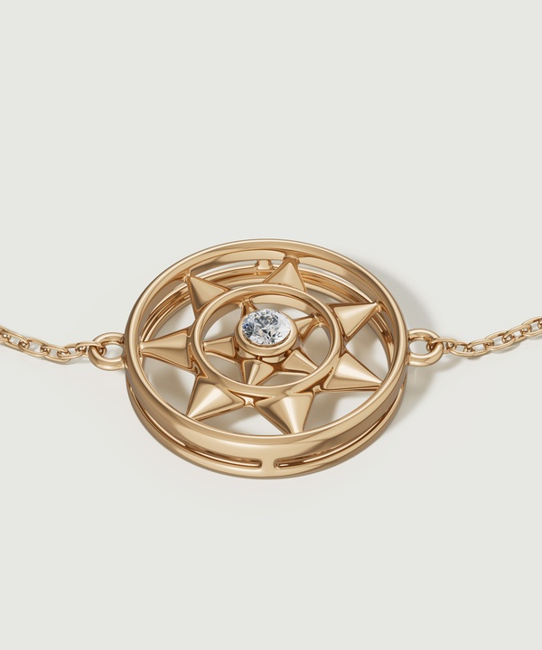 Shams 18k Yellow Gold Diamond Bracelet