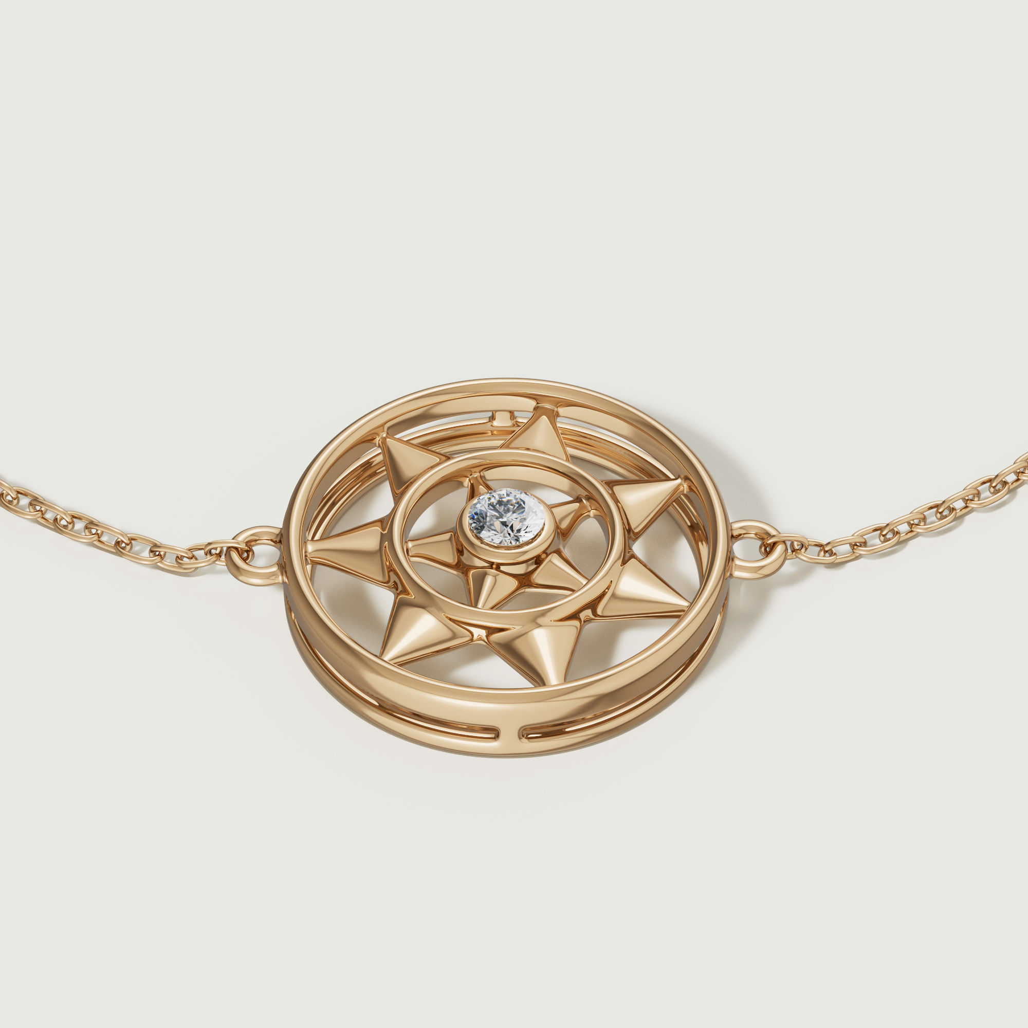 Shams 18k Yellow Gold Diamond Bracelet