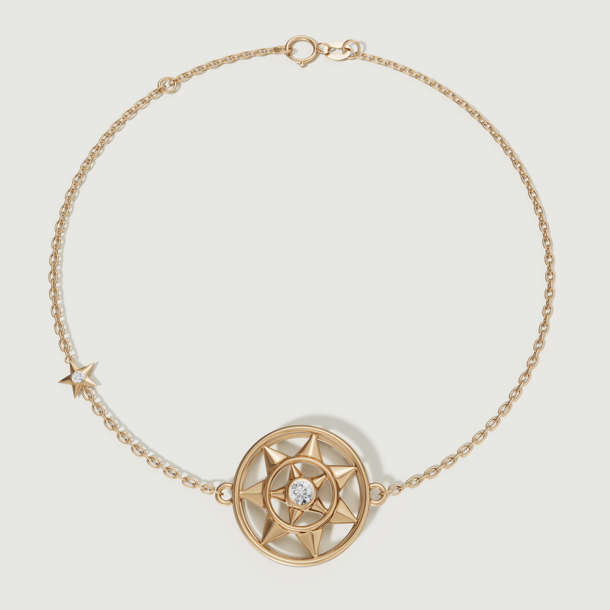 Shams 18k Yellow Gold Diamond Bracelet