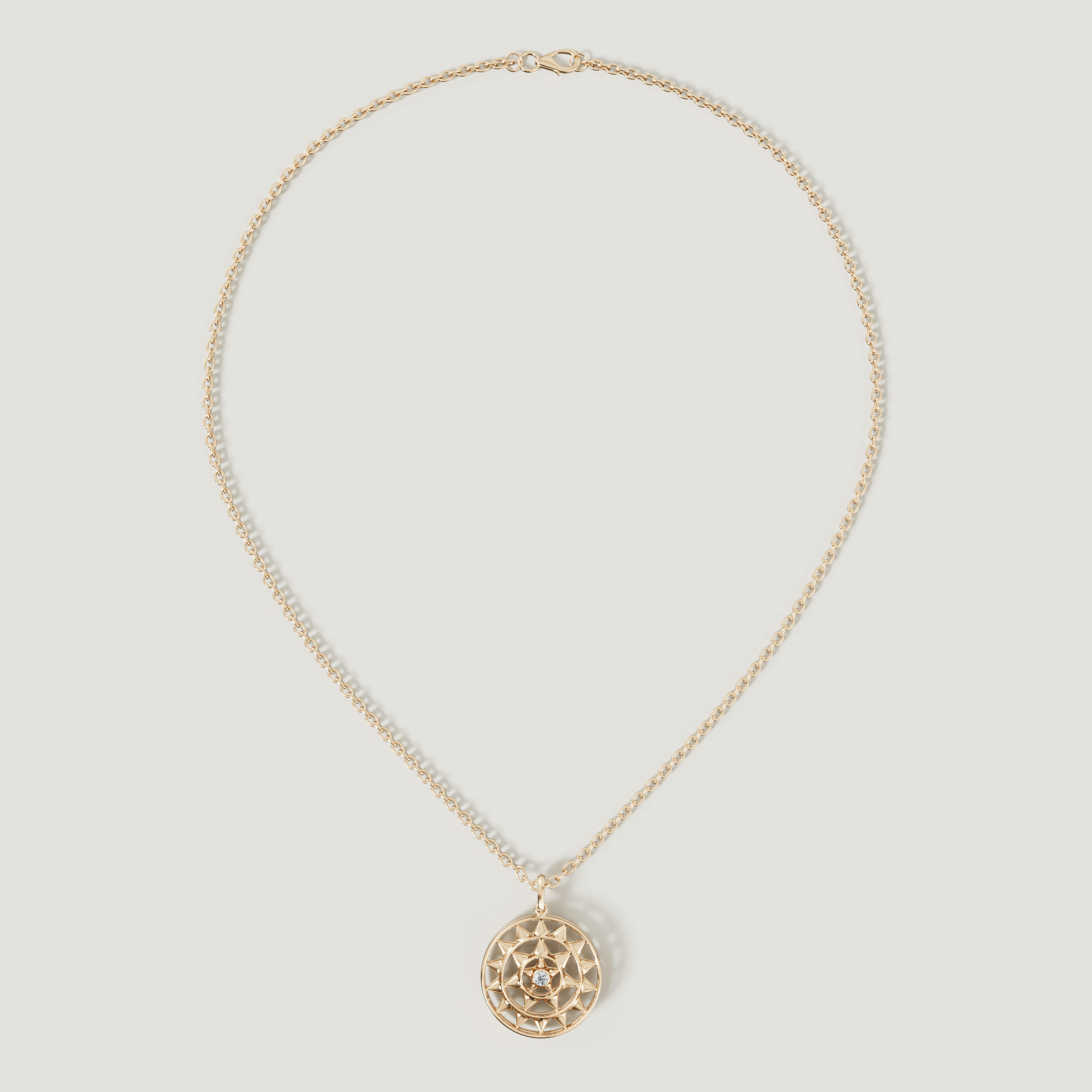 Shams 18k Yellow Gold Diamond Necklace