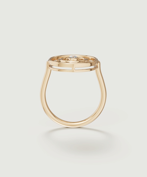 Shams 18k Yellow Gold Diamond Ring