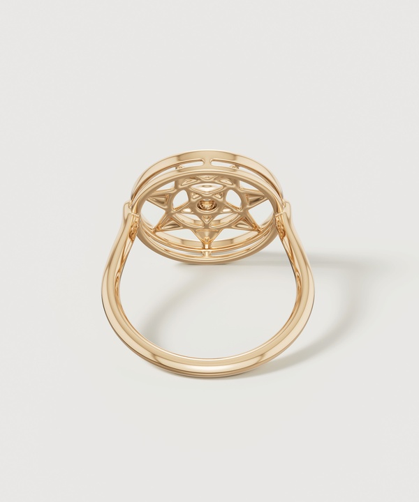 Shams 18k Yellow Gold Diamond Ring