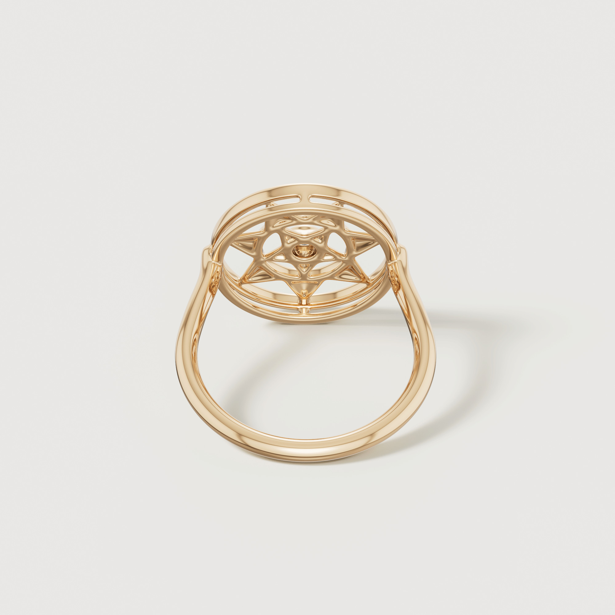 Shams 18k Yellow Gold Diamond Ring