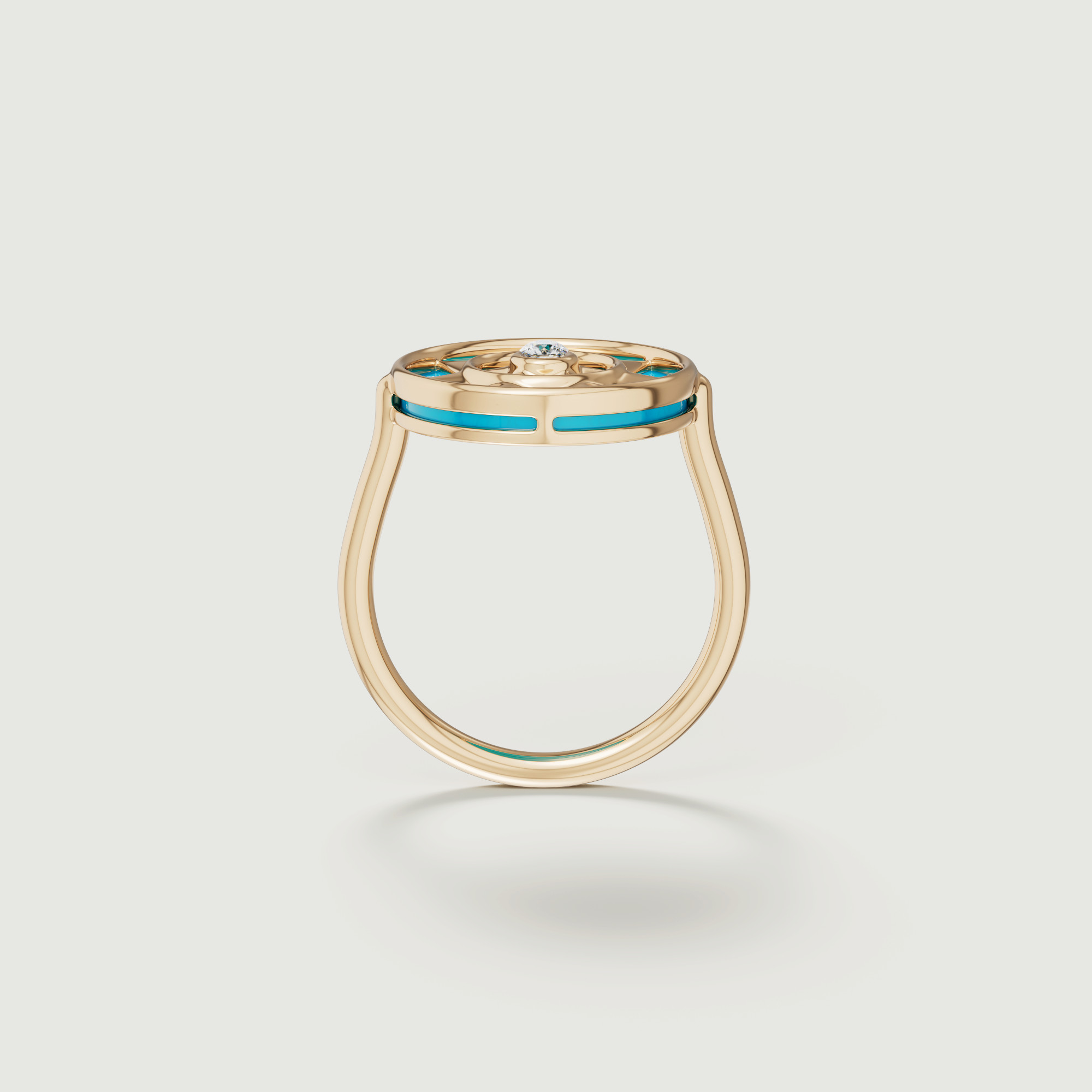 Shams Ring in 18K Yellow Gold