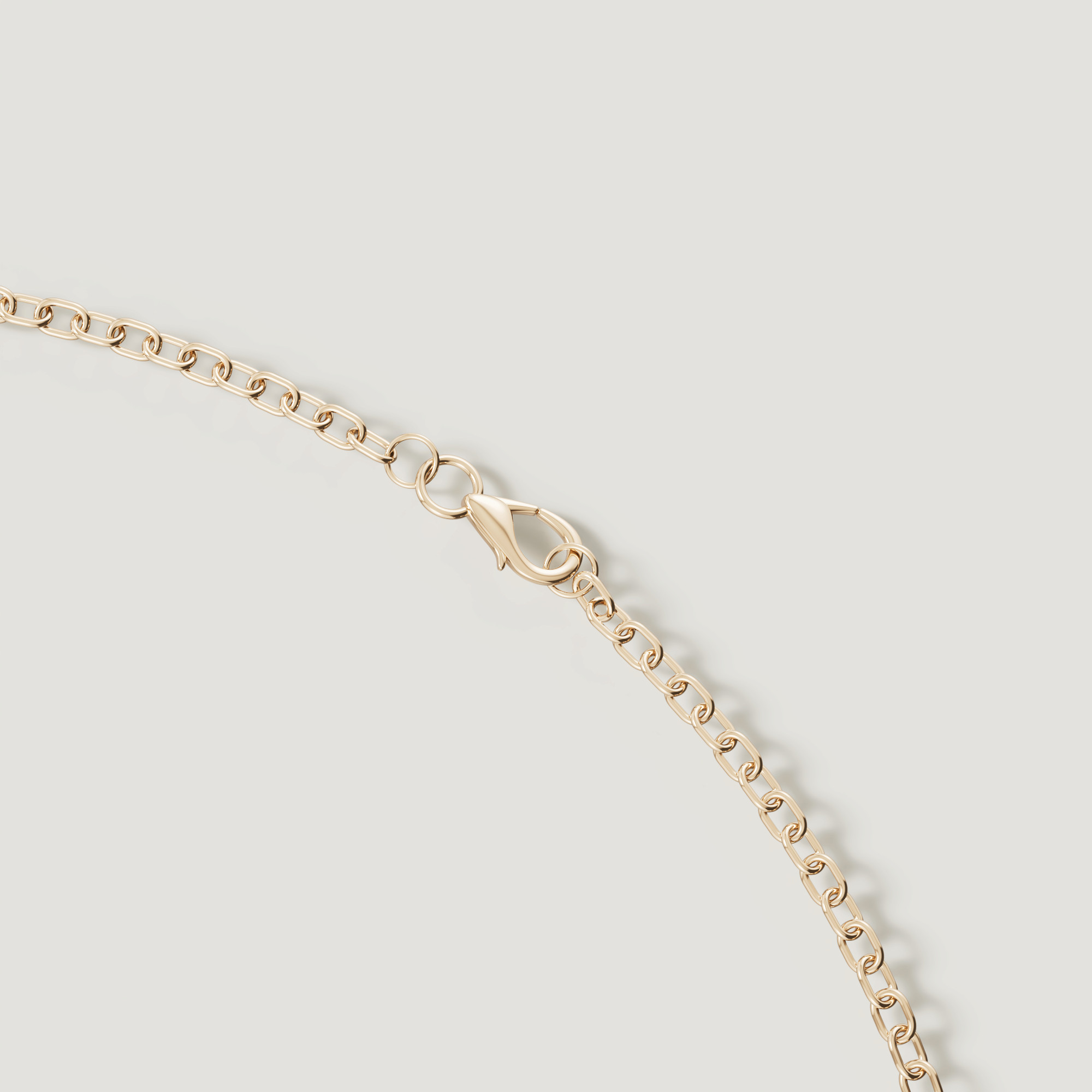 Spring 18k Yellow Gold Necklace With London Blue Topaz And Diamond