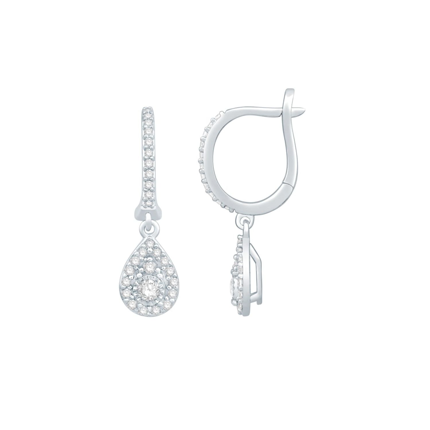 Hoops Earring in 18K White Gold