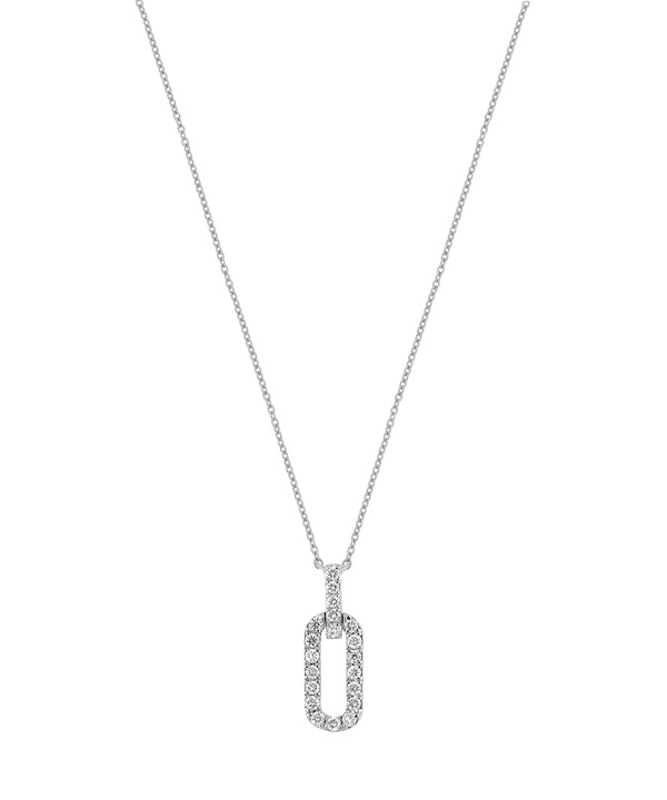 Lync Necklace in 18K White Gold