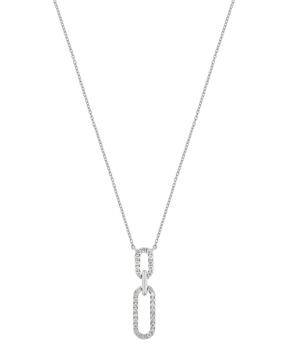 Lync Necklace in 18K White Gold