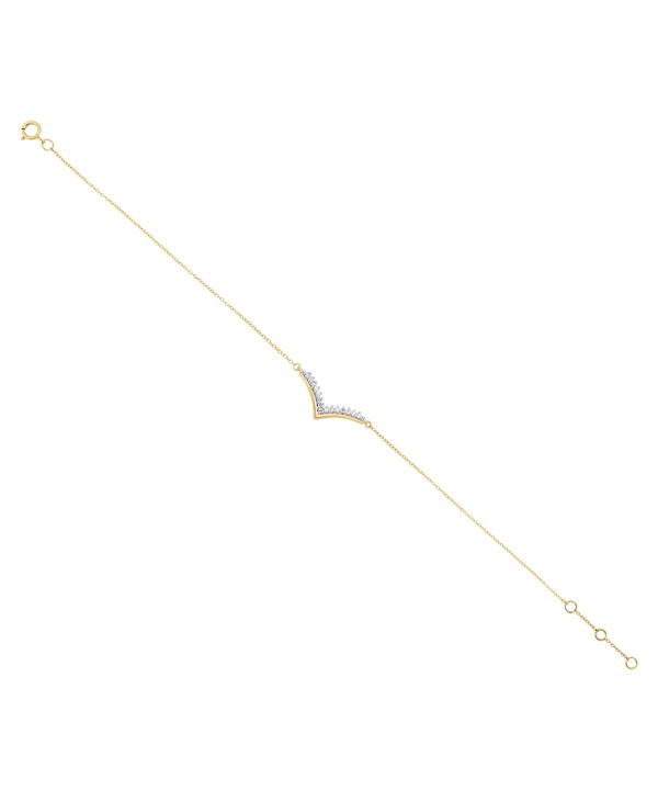 Youth Peak 18k Yellow Gold Diamond Bracelet