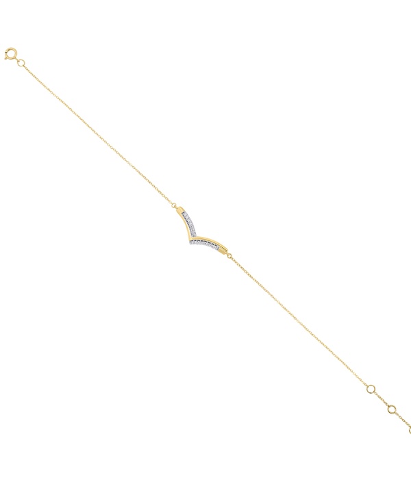 Youth Peak 18k Yellow Gold Diamond Bracelet