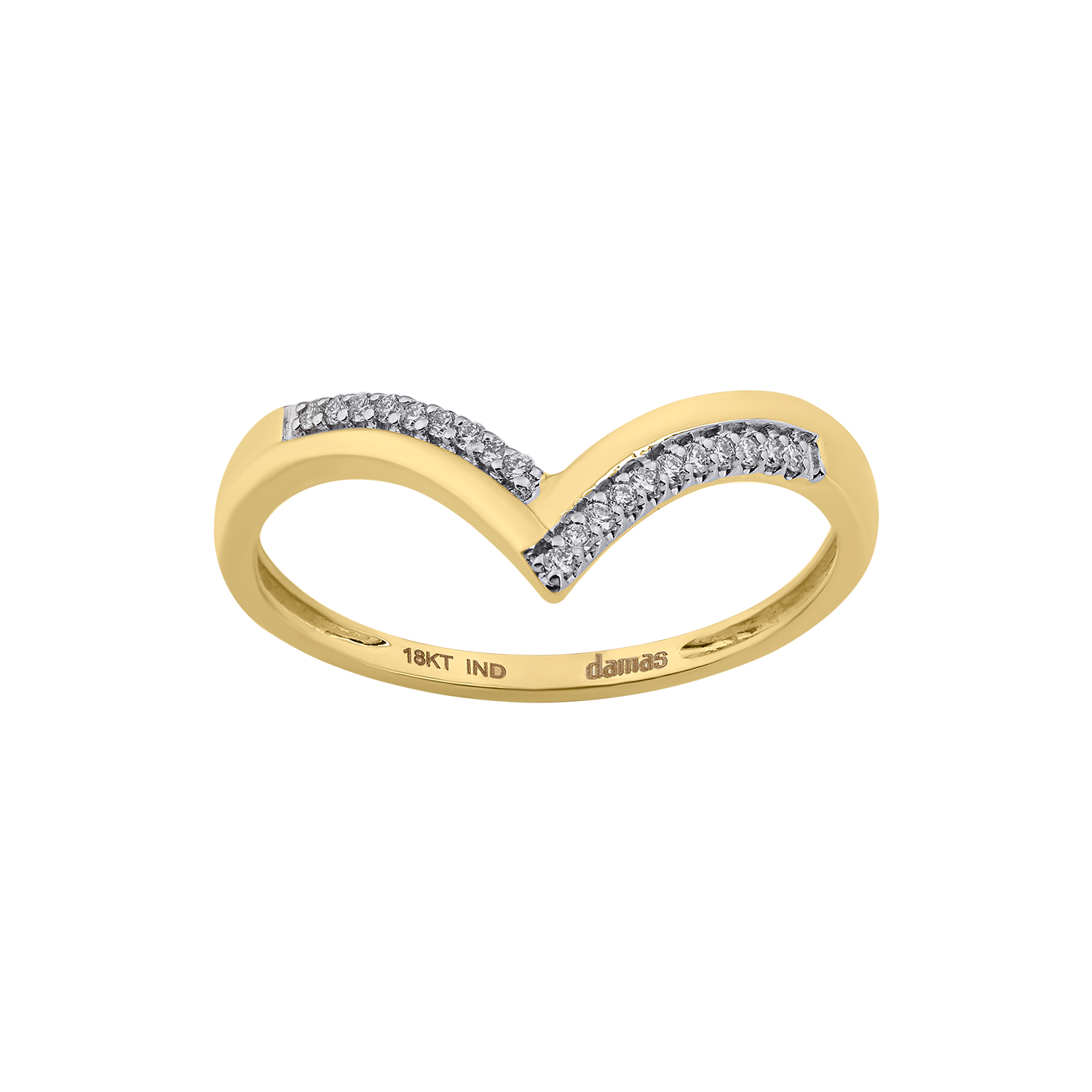 Youth Peak 18K Yellow Gold Diamond Ring