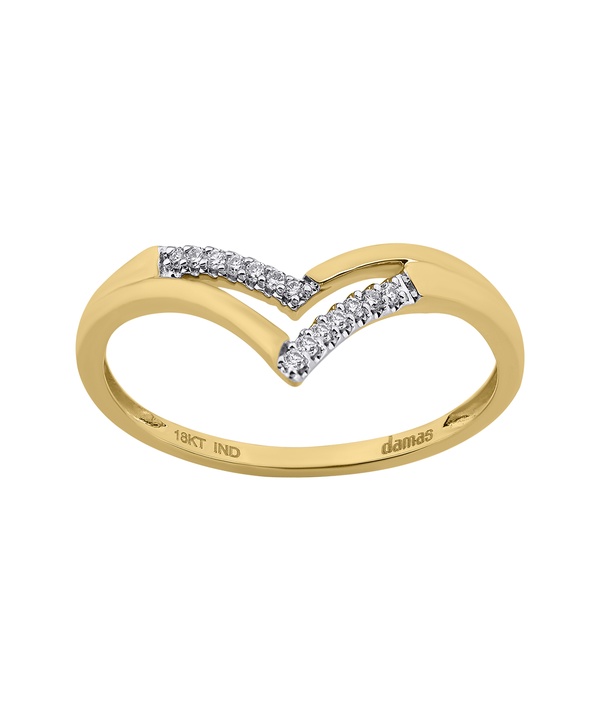 Youth Peak 18k Yellow Gold Diamond Ring