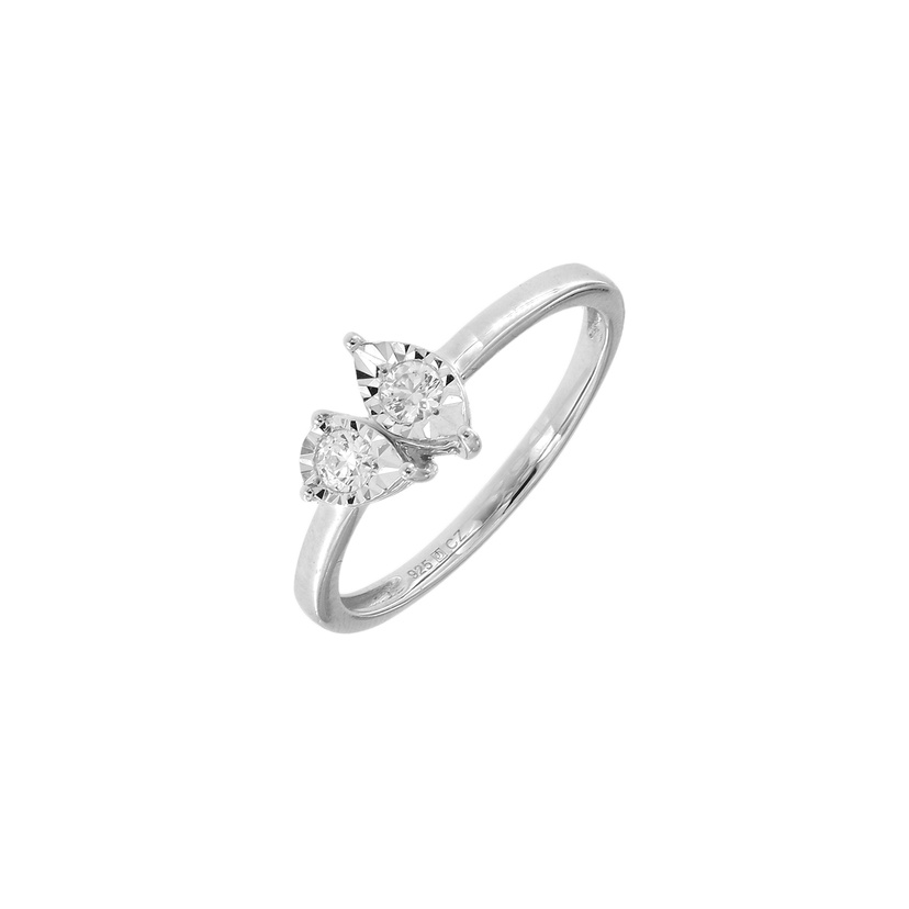 Youth U&i 18k White Gold Diamond Ring