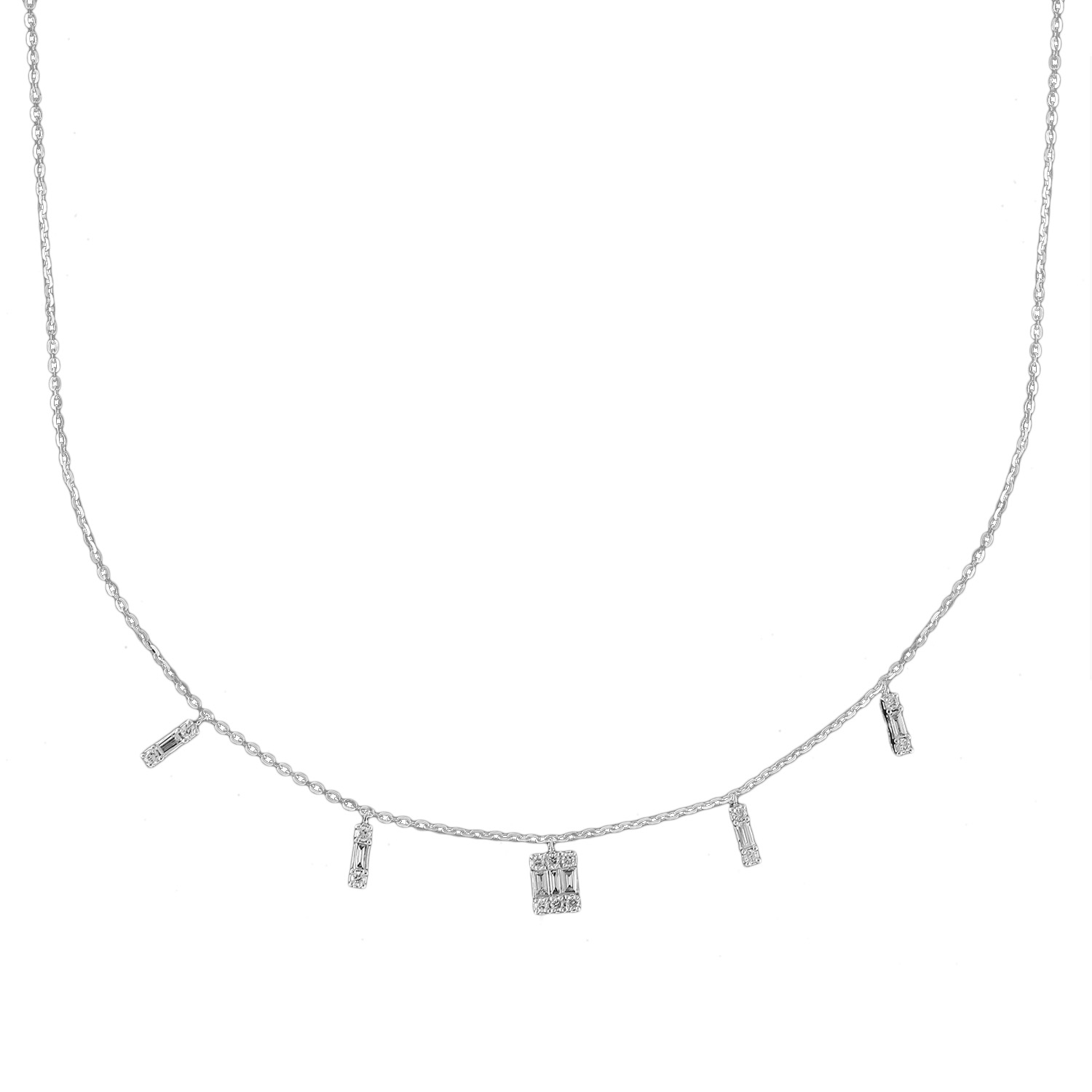 Youth Necklace in 18K White Gold