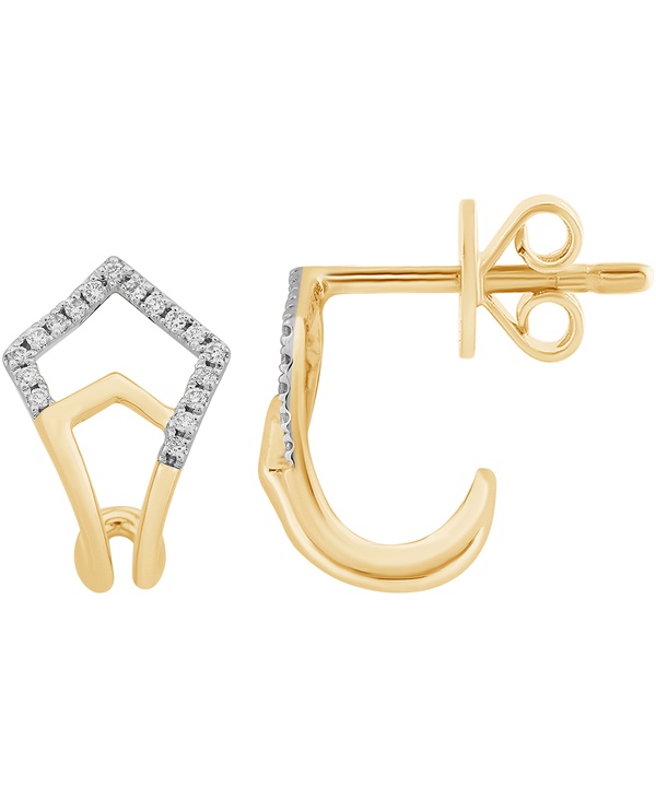 Youth Volare 18k Yellow Gold Diamond Earrings