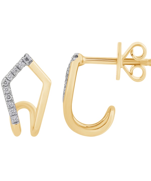 Youth Volare 18k Yellow Gold Diamond Earrings
