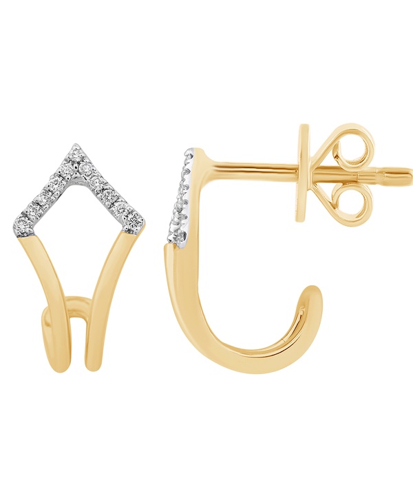 Youth Volare 18k Yellow Gold Diamond Earrings
