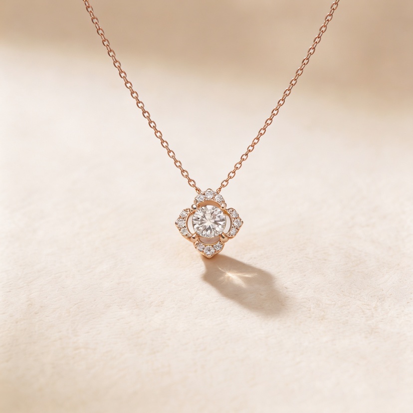 Baguette Frasera 18k Yellow Gold Diamond Pendant
