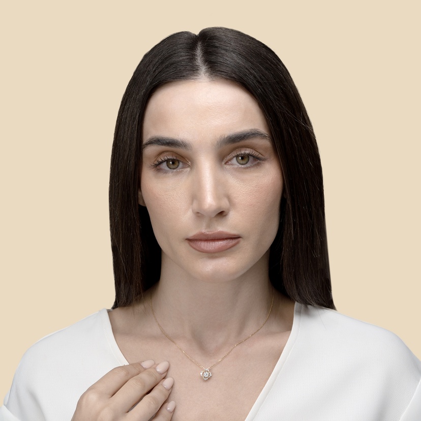 Baguette Frasera 18k Yellow Gold Diamond Pendant