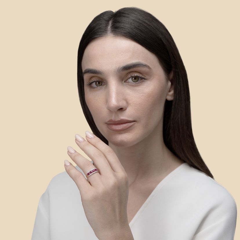 Glam Diamond Ring 18k