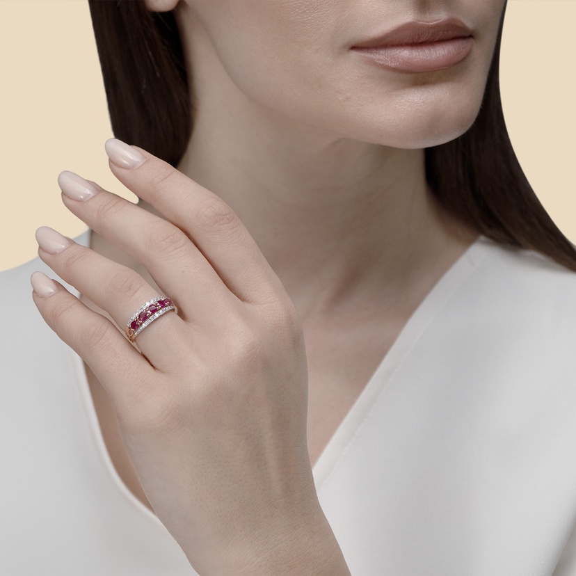 Glam Diamond Ring 18k