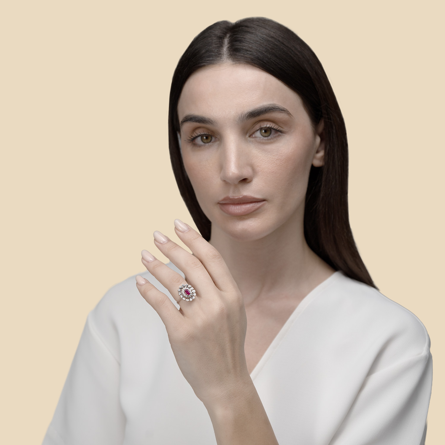 Vivid Diamond Ring 18k