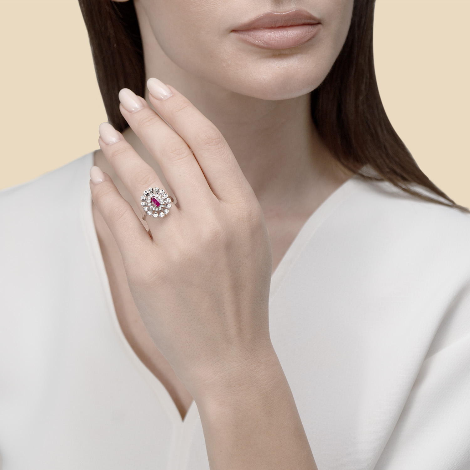 Vivid Diamond Ring 18k