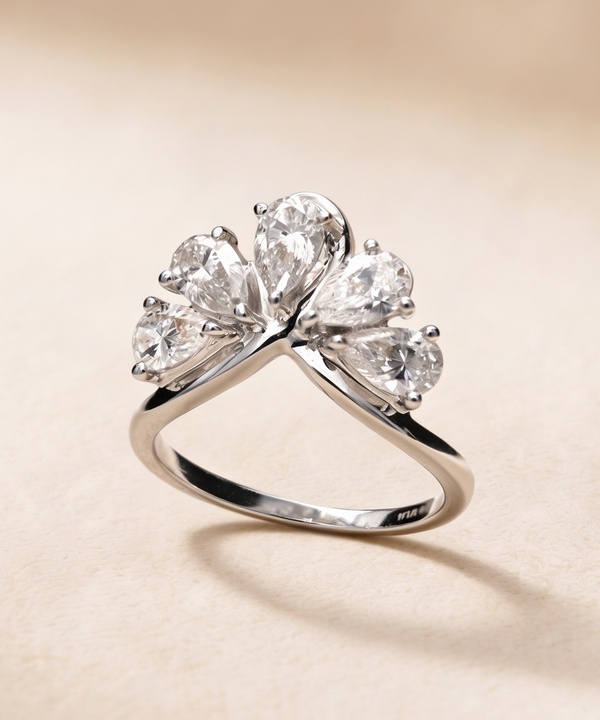 Luxe 1 Carat Lab Grown Diamond Ring In 18k White Gold