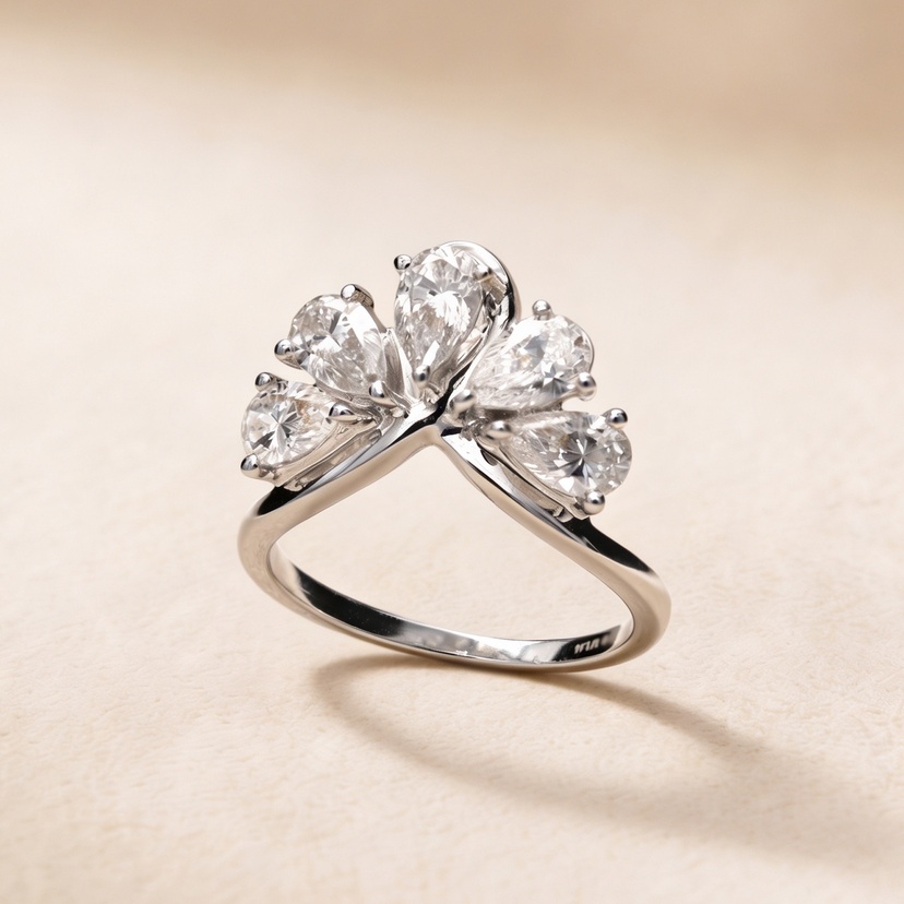 Luxe 1 Carat Lab Grown Diamond Ring In 18k White Gold