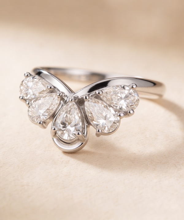 Luxe 1 Carat Lab Grown Diamond Ring In 18k White Gold