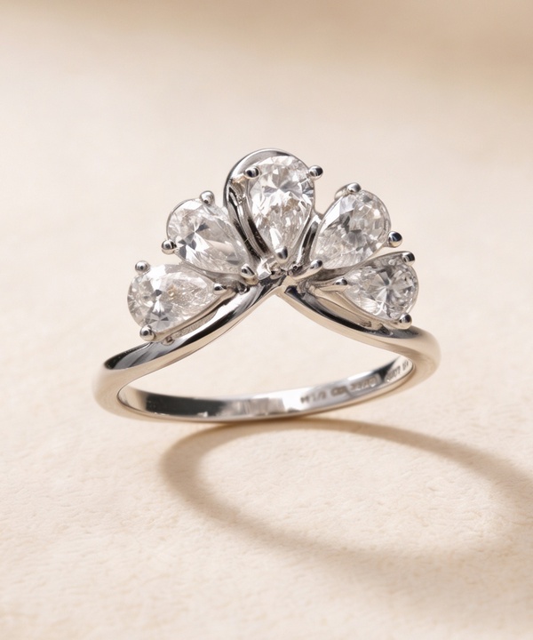 Luxe 1 Carat Lab Grown Diamond Ring In 18k White Gold