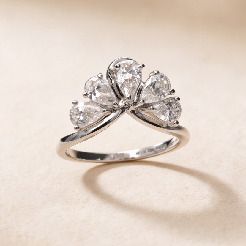 Luxe 1 Carat Lab Grown Diamond Ring In 18k White Gold