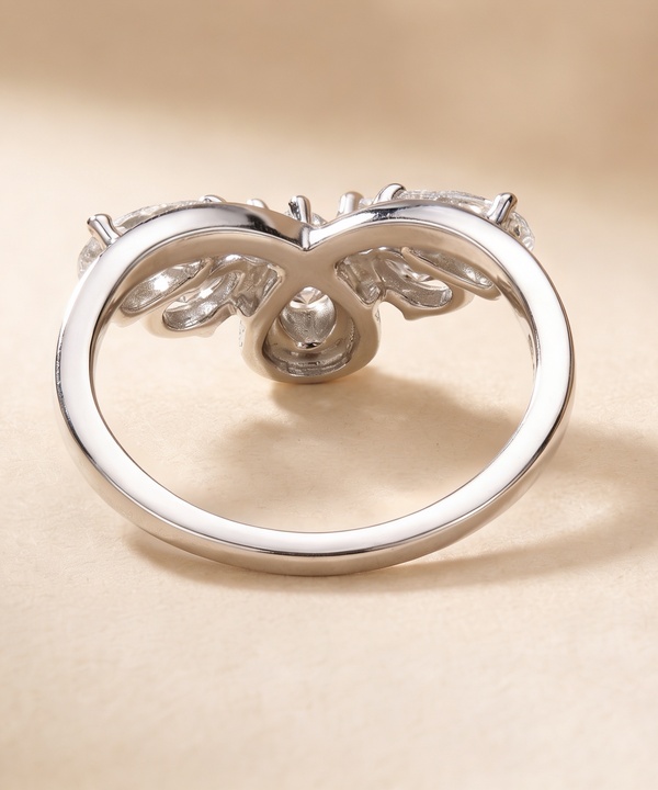 Luxe 1 Carat Lab Grown Diamond Ring In 18k White Gold