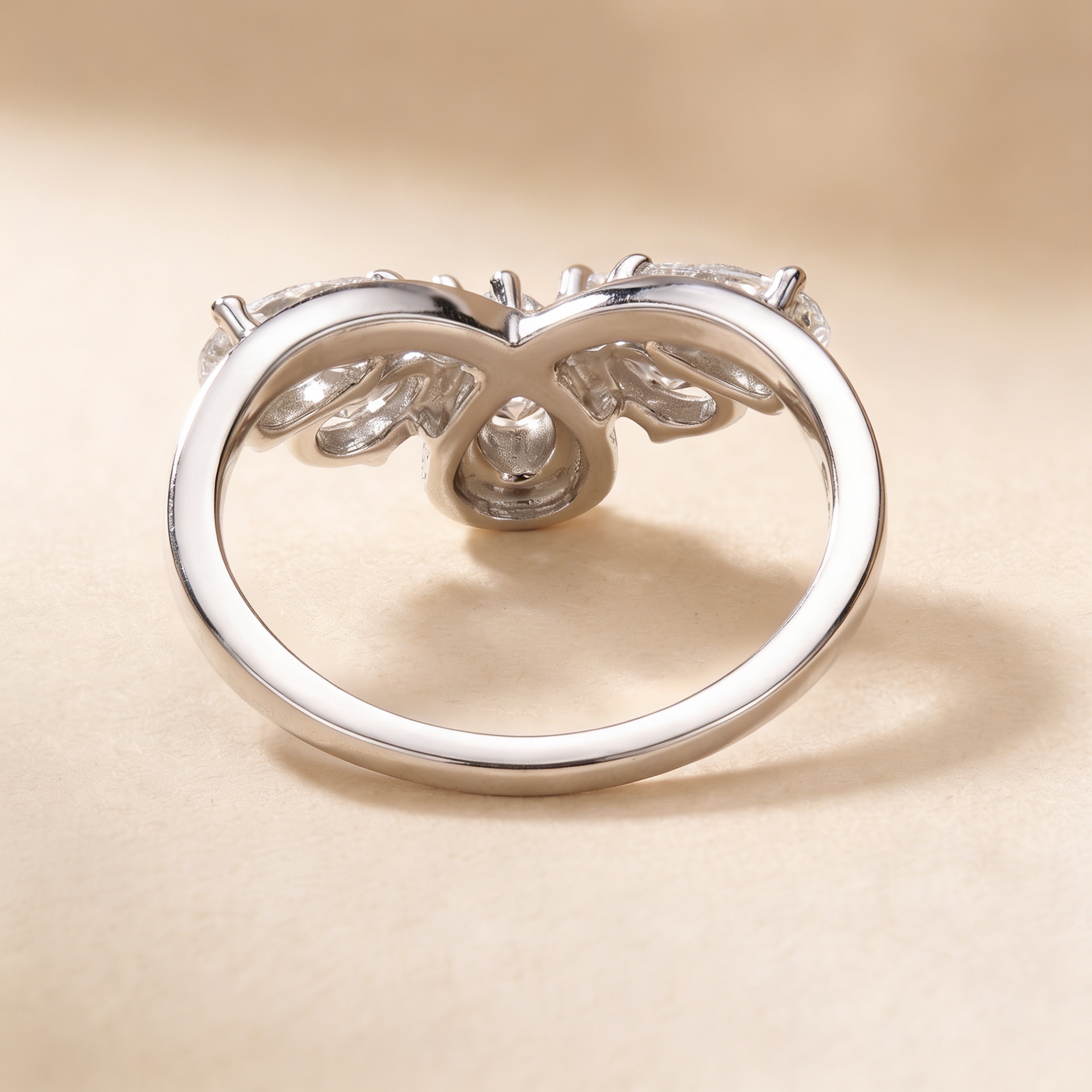 Luxe 1 Carat Lab Grown Diamond Ring In 18k White Gold