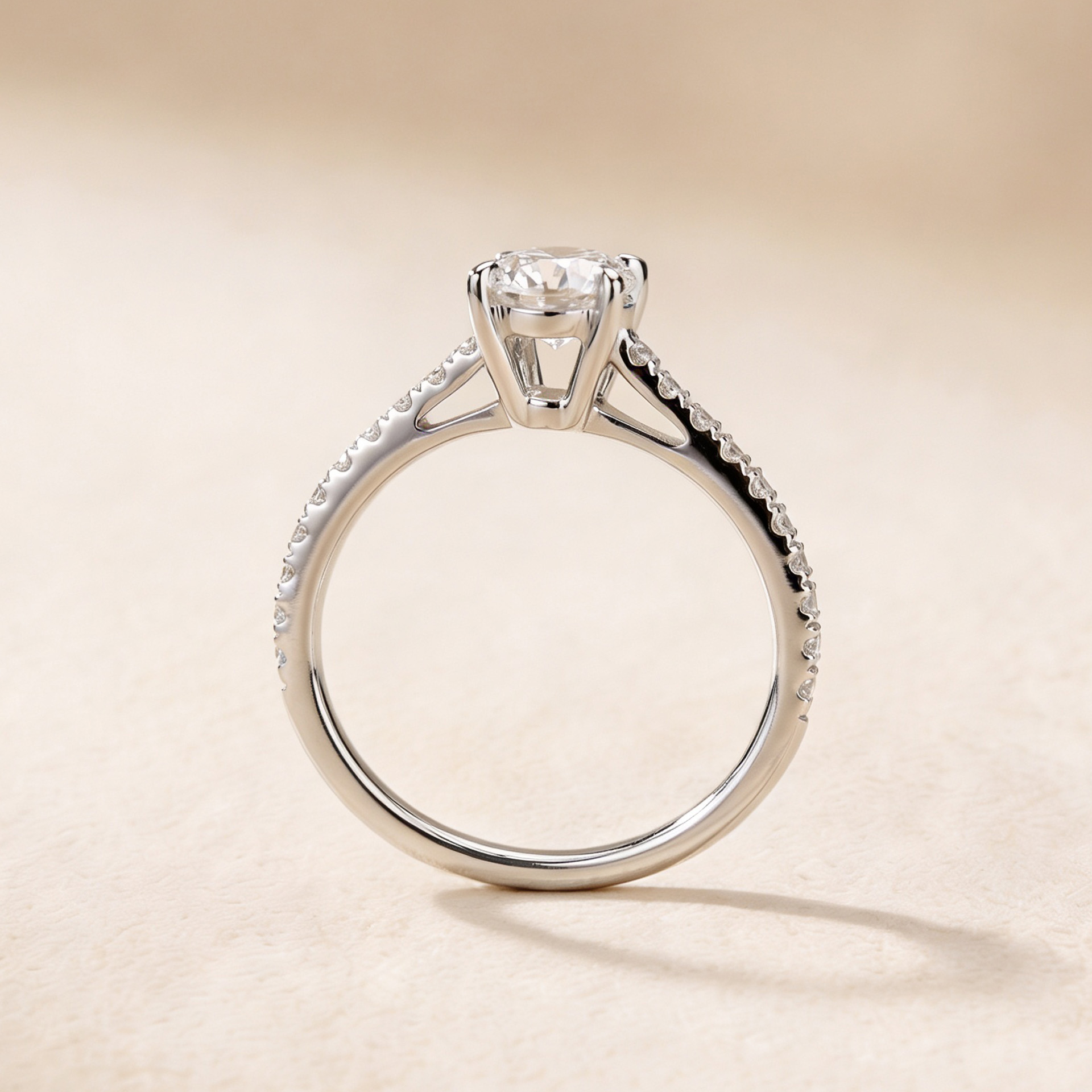 Revelation 18k White Gold Lab Grown Diamond Ring