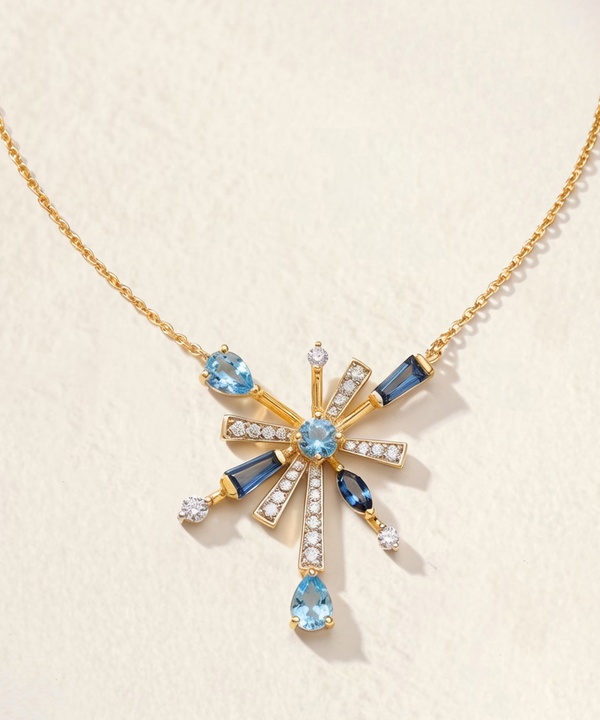 Sparkle Necklace in 18K Yellow Gold