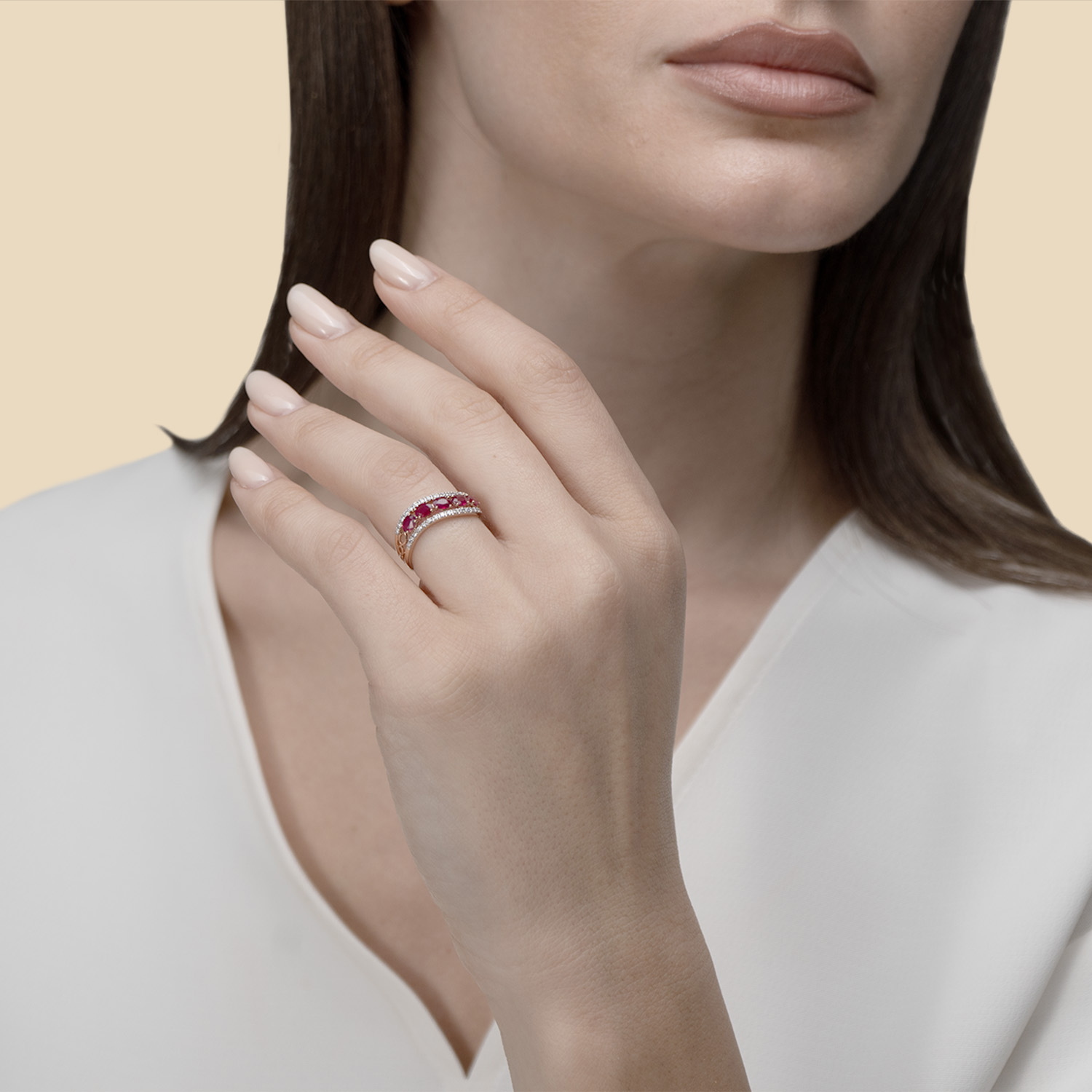 Glam Diamond Ring 18k